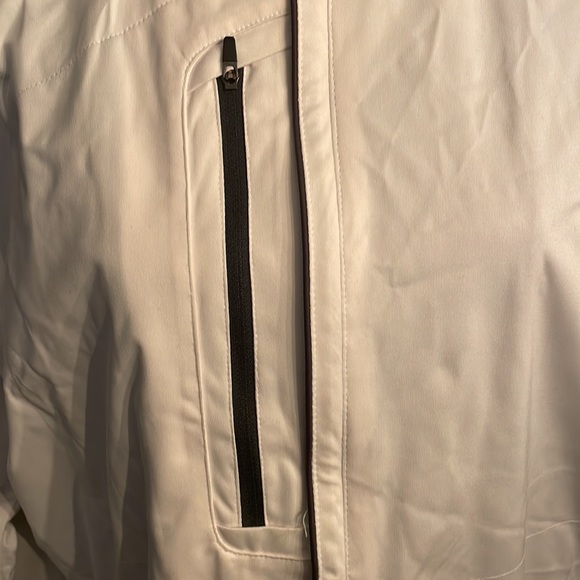 Antigua Gold Men’s white and black Large full zip Jacket - Picture 2 of 12